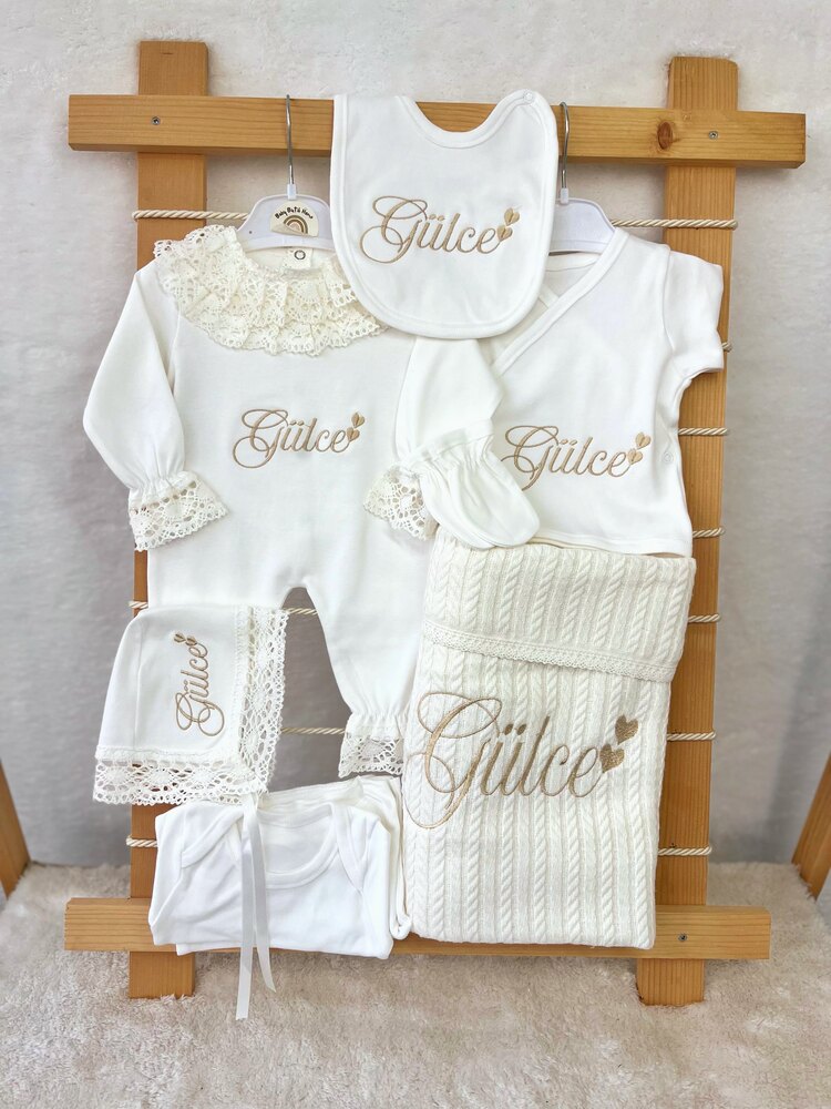 EKRU DANTELLİ 10LU SET