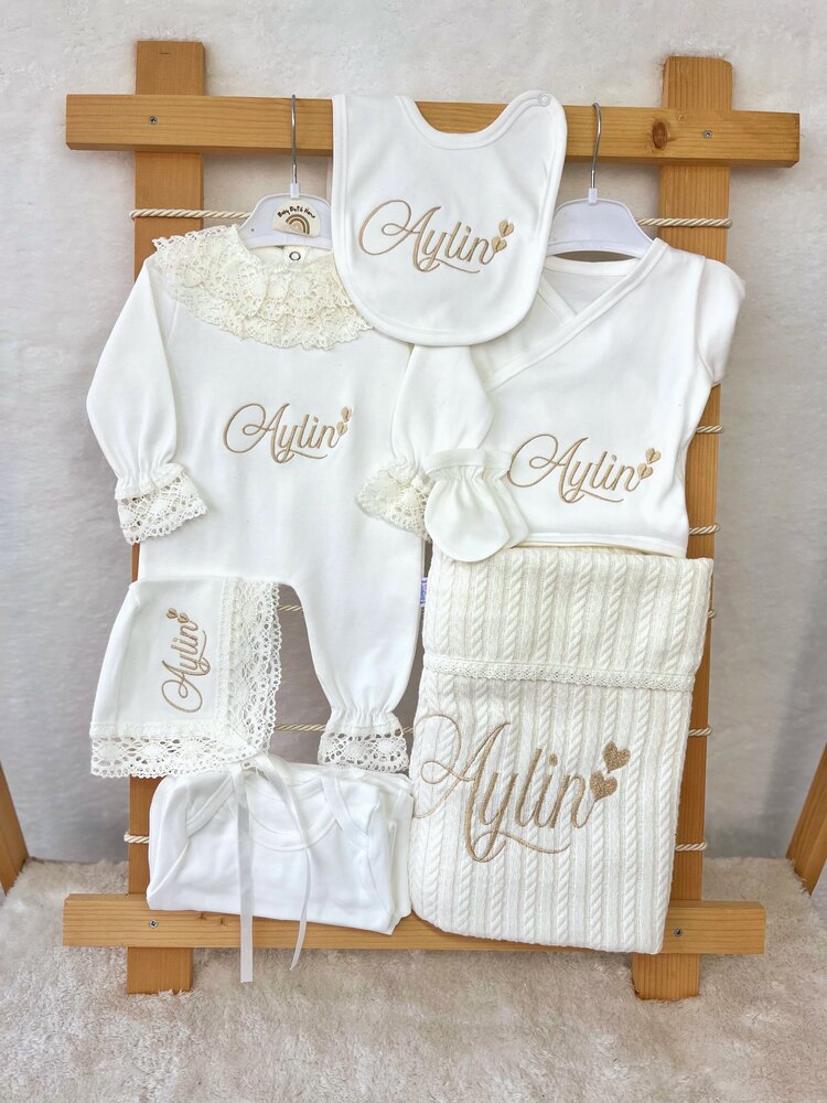 EKRU DANTELLİ 10LU SET