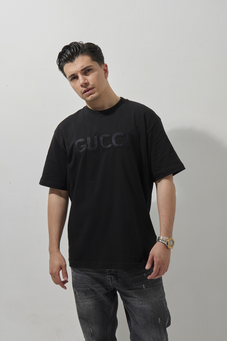 GUCCI Nakışlı T-Shirt Black