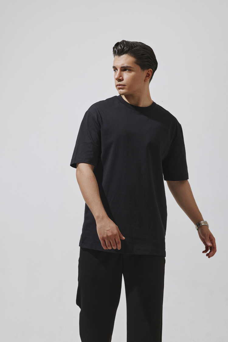 Babylon Basic Oversize T-Shirt - Black