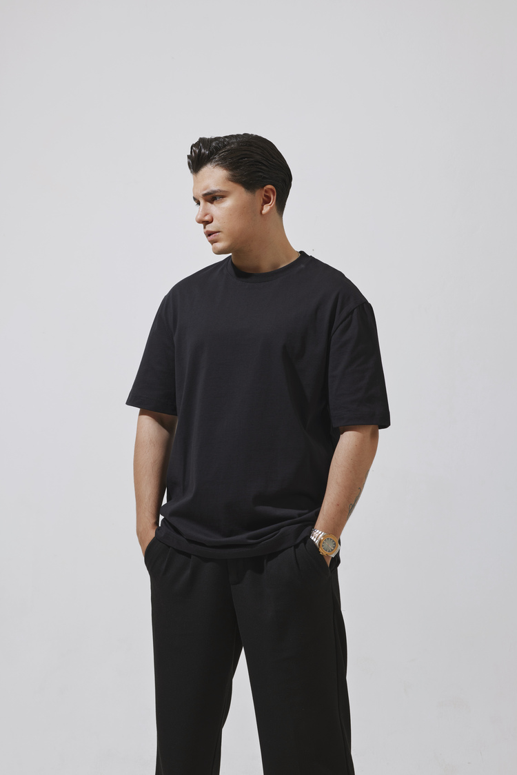 Babylon Basic Oversize T-Shirt - Black