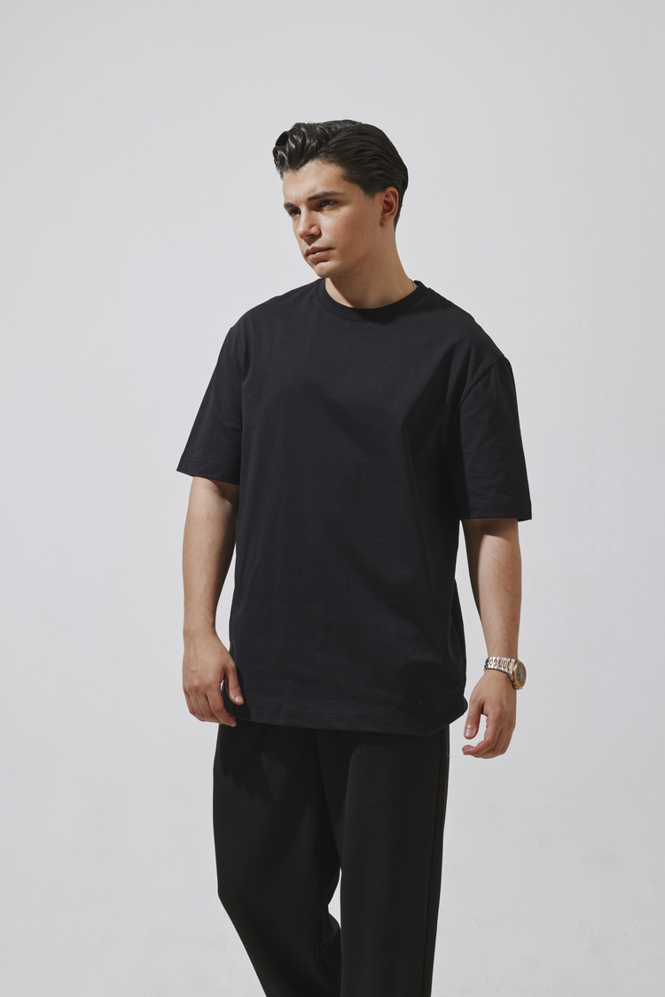 Babylon Basic Oversize T-Shirt - Black
