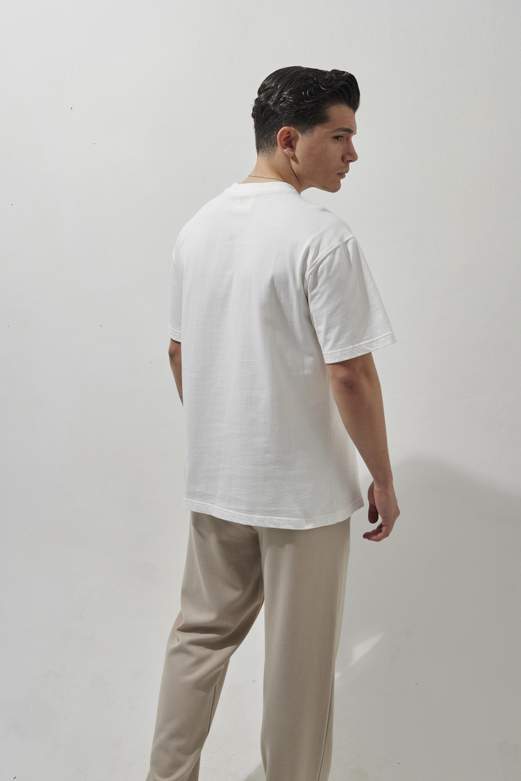 AMİ Nakışlı T-Shirt White