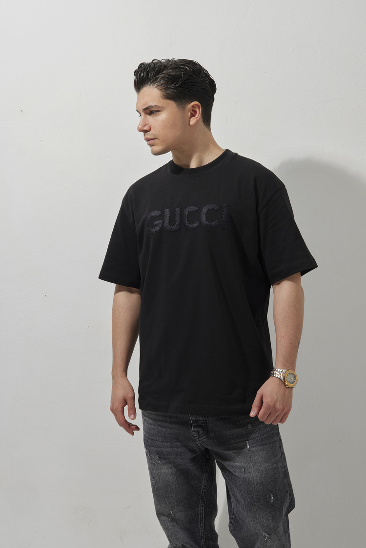 GUCCI Nakışlı T-Shirt Black