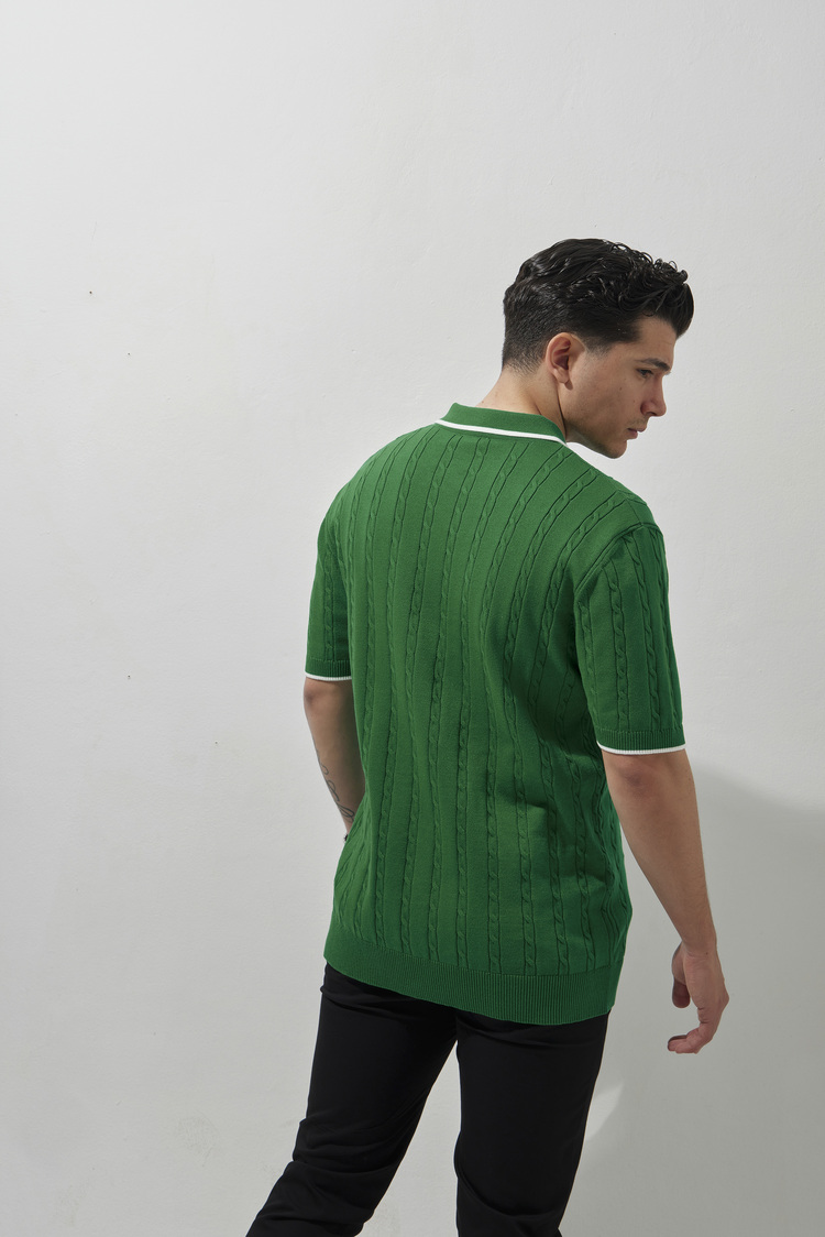 A+ Casablanca Polo Yaka T-Shirt Green