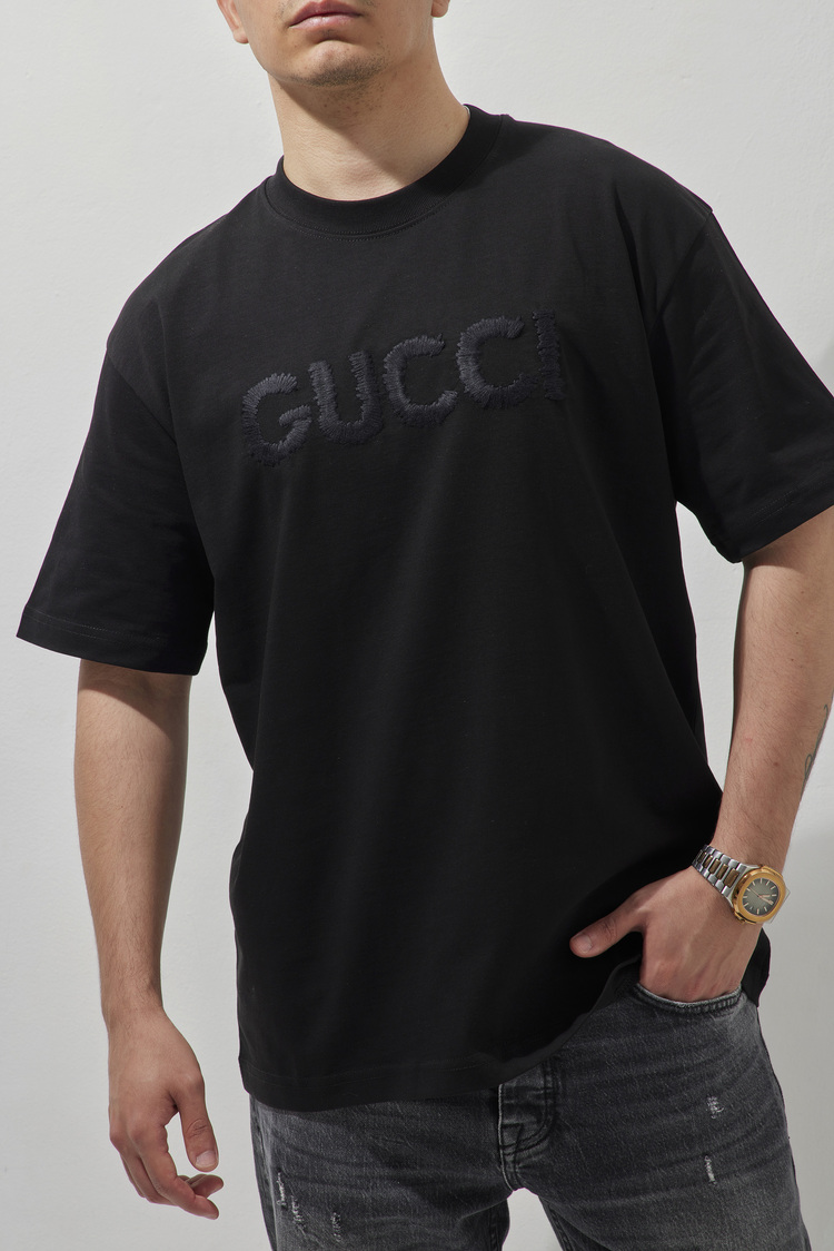 GUCCI Nakışlı T-Shirt Black