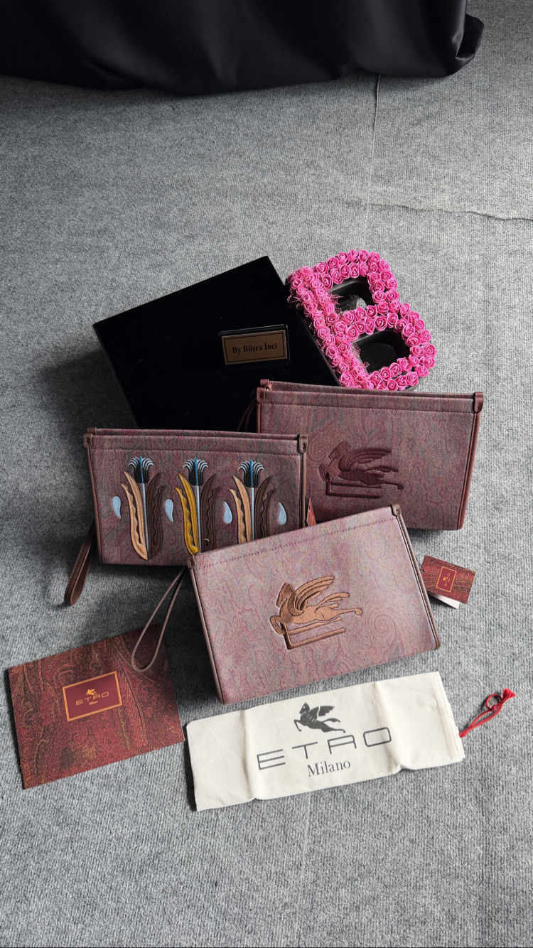 Etro Paisley Clutch Bag / Toz Torbalı - Sertifikalı