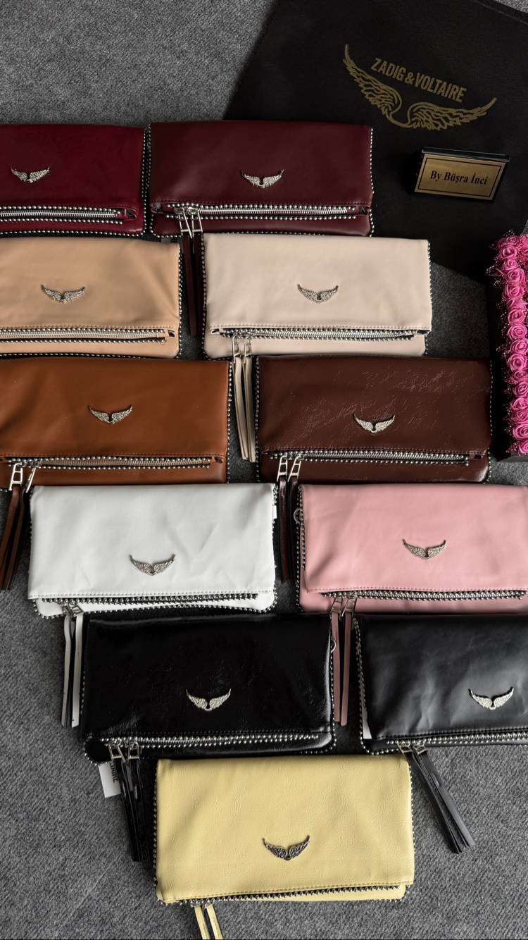 Zadig Rock Clutch Medium - Boncuklu