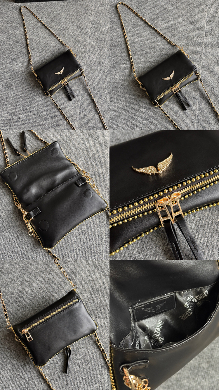 Zadig Clutch Small Boncuklu-Gizli Mıknatıs