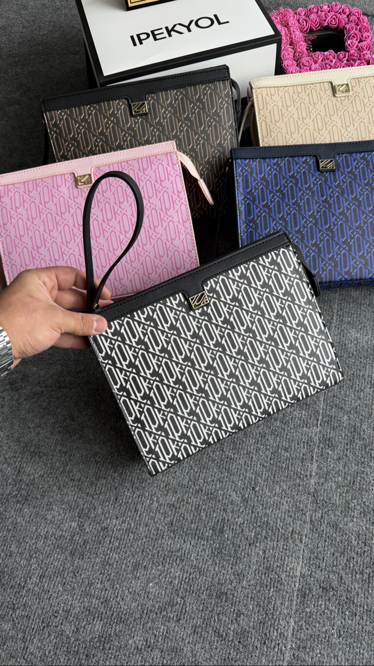 İpekyol Journey Clutch Monogram Deri