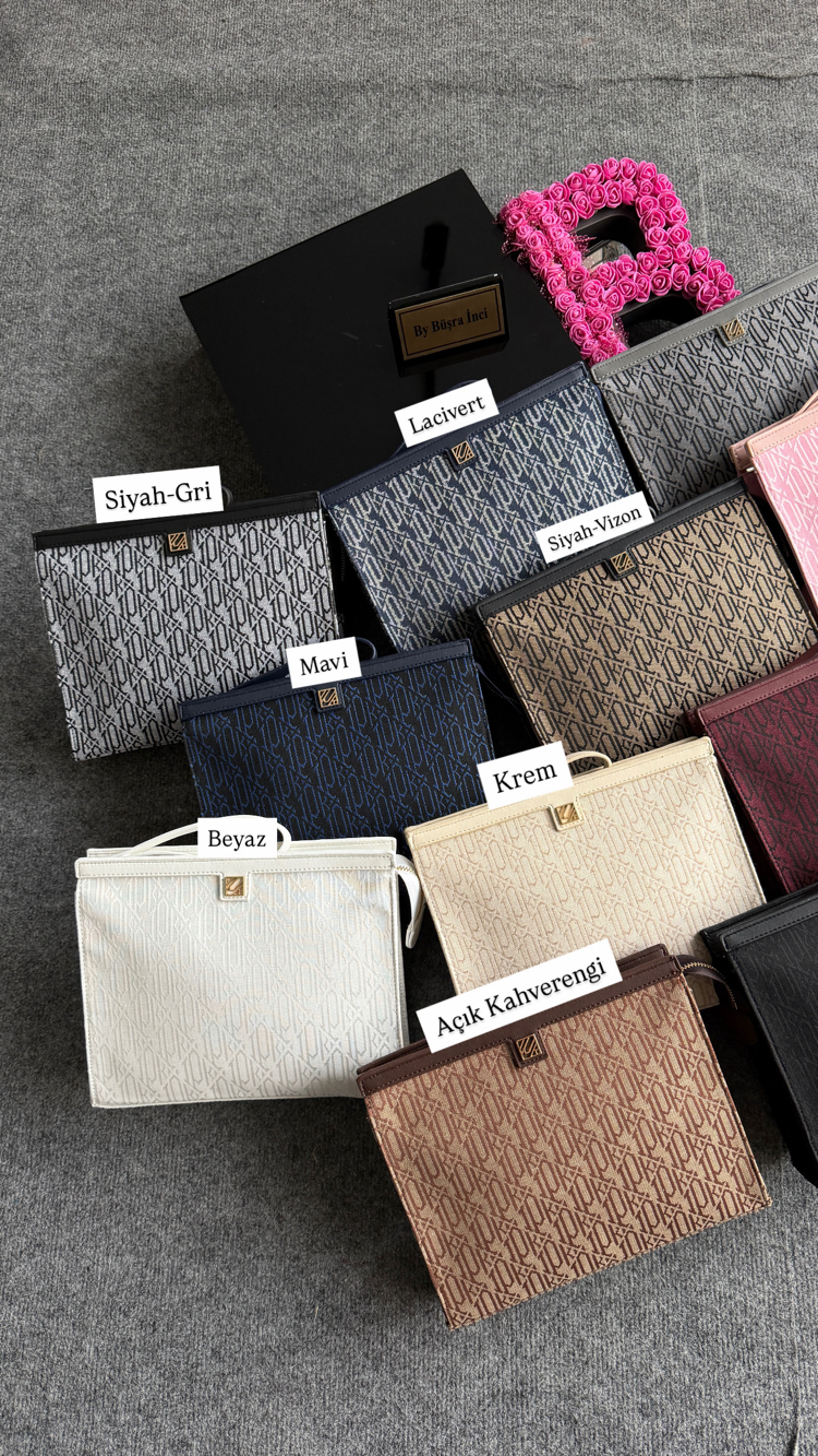 İpekyol Journey Clutch Dokuma Kumaş
