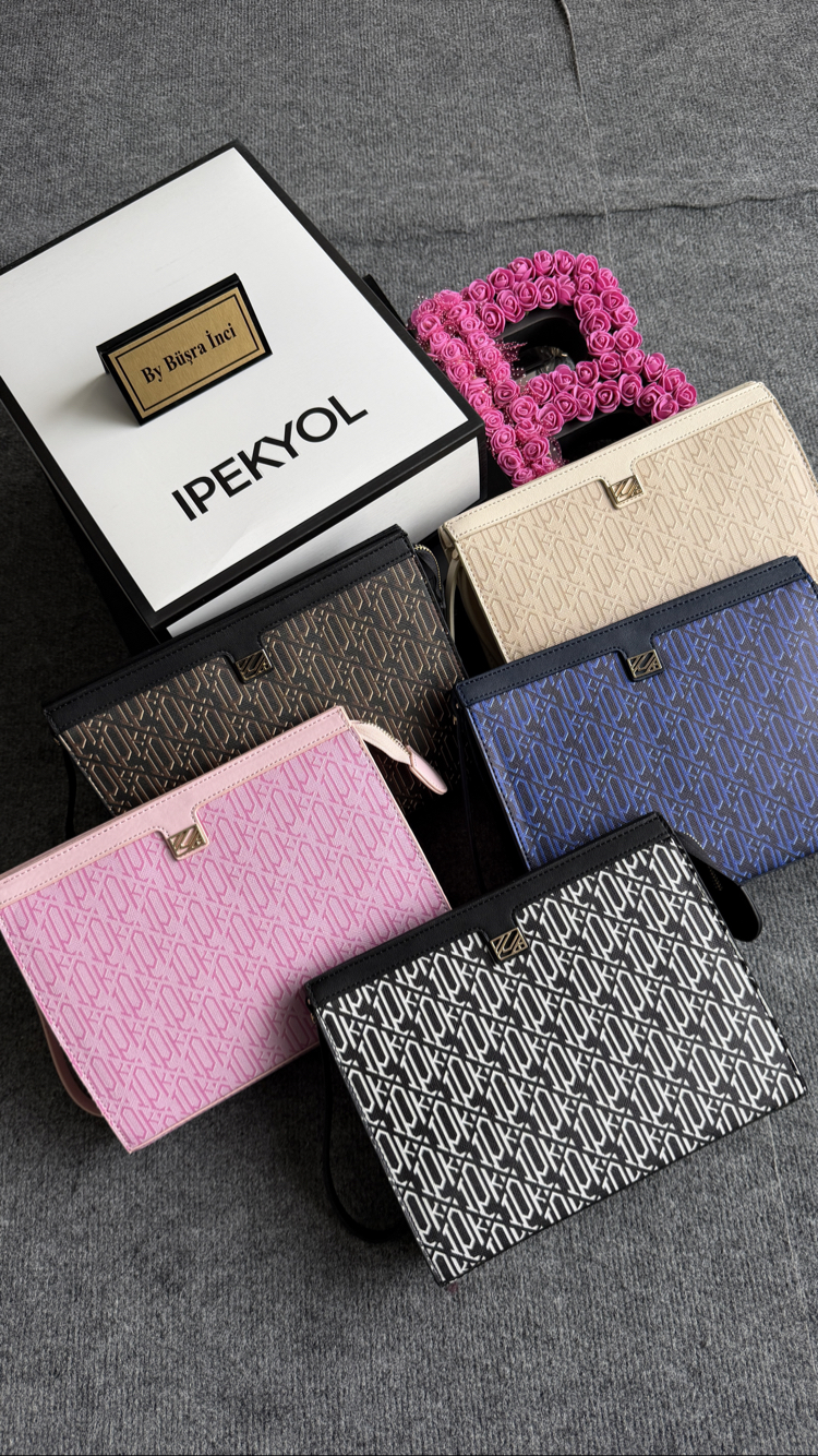 İpekyol Journey Clutch Monogram Deri