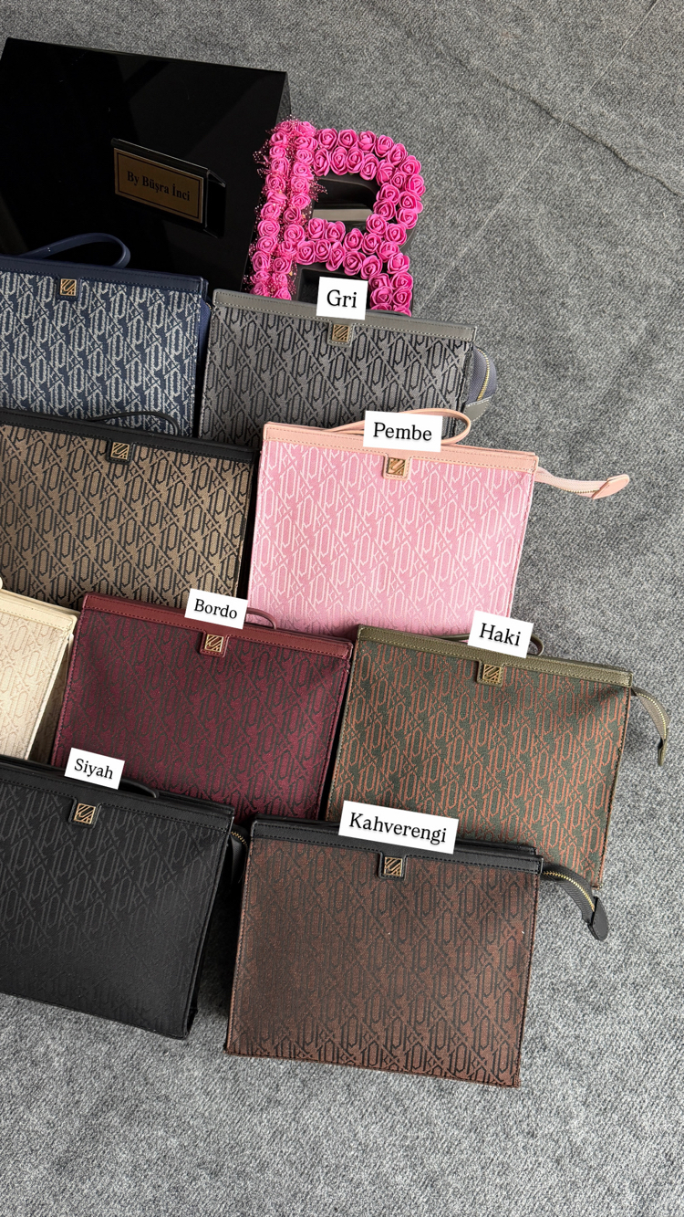İpekyol Journey Clutch Dokuma Kumaş