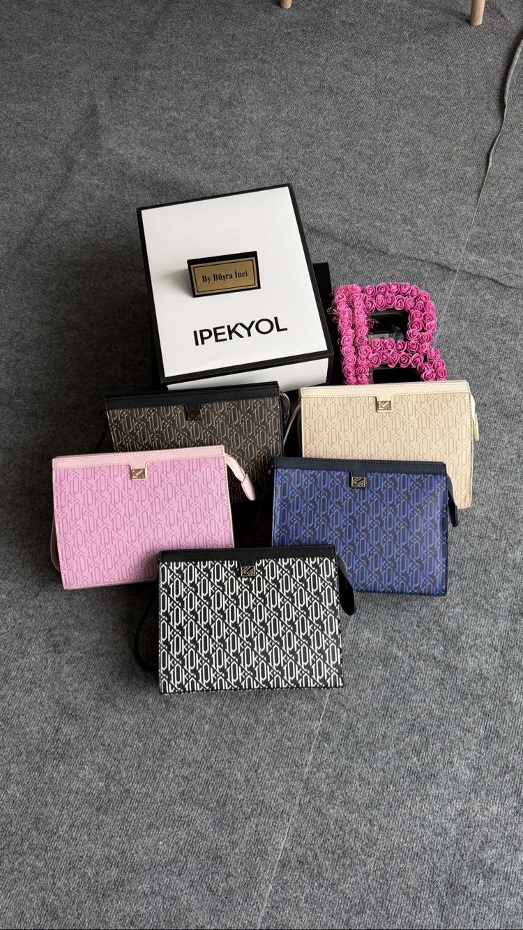 İpekyol Journey Clutch Monogram Deri