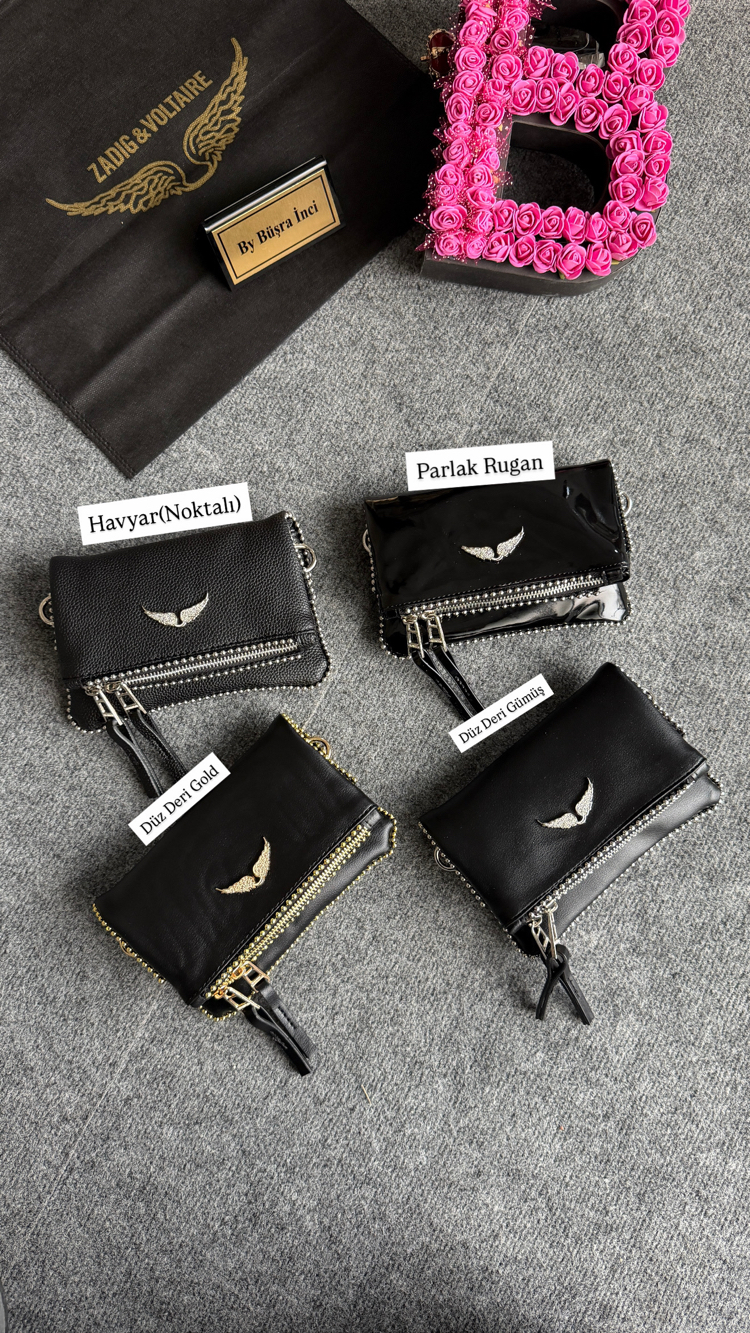 Zadig Clutch Small Boncuklu-Gizli Mıknatıs