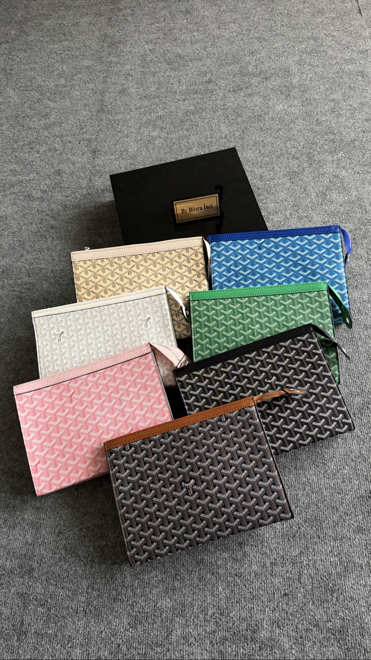 Goyard Unisex Clutch ( Portföy ) - İthal Deri