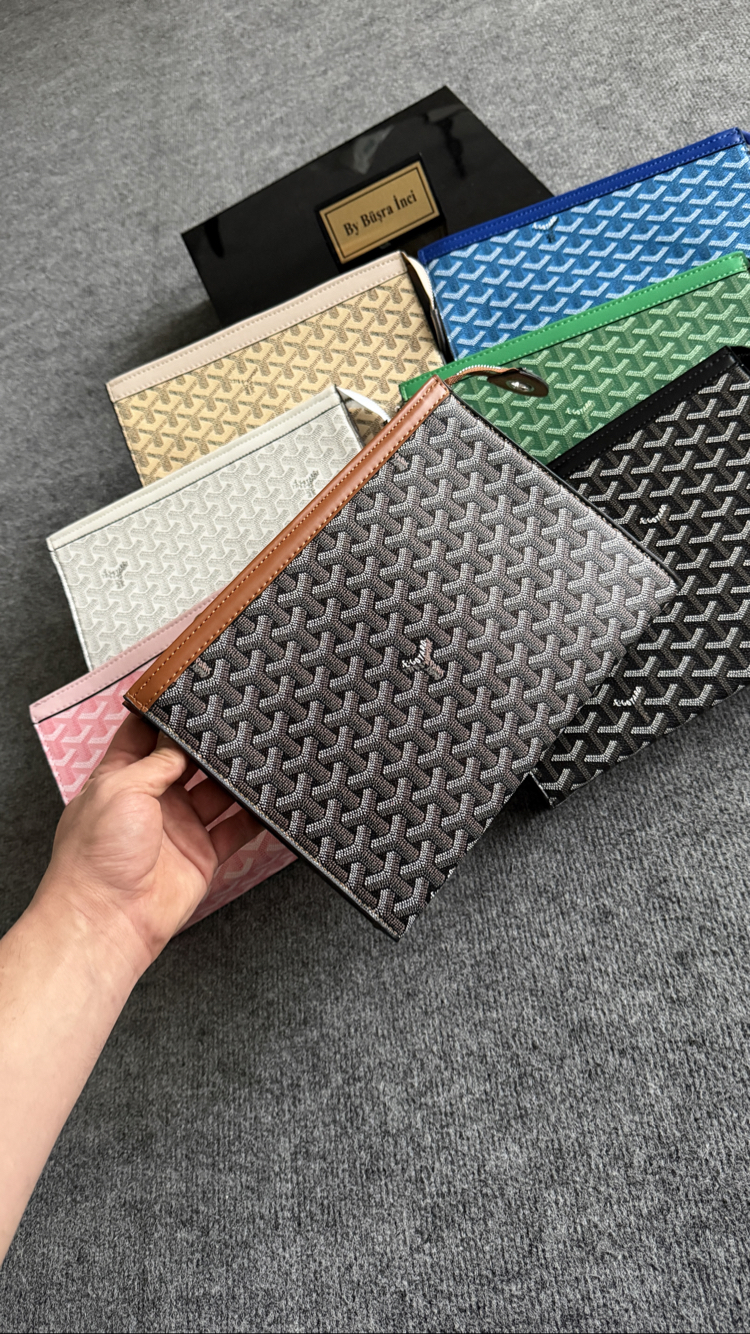 Goyard Unisex Clutch ( Portföy ) - İthal Deri