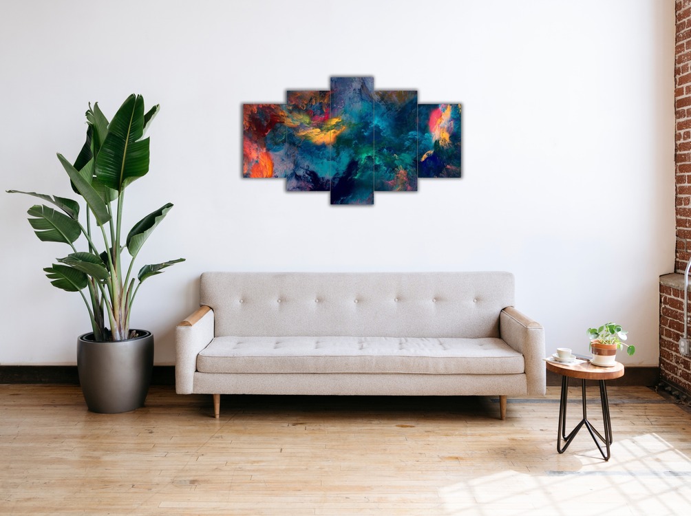 5 Parça Mdf Üzerine UV Baskı Duvar Tablosu