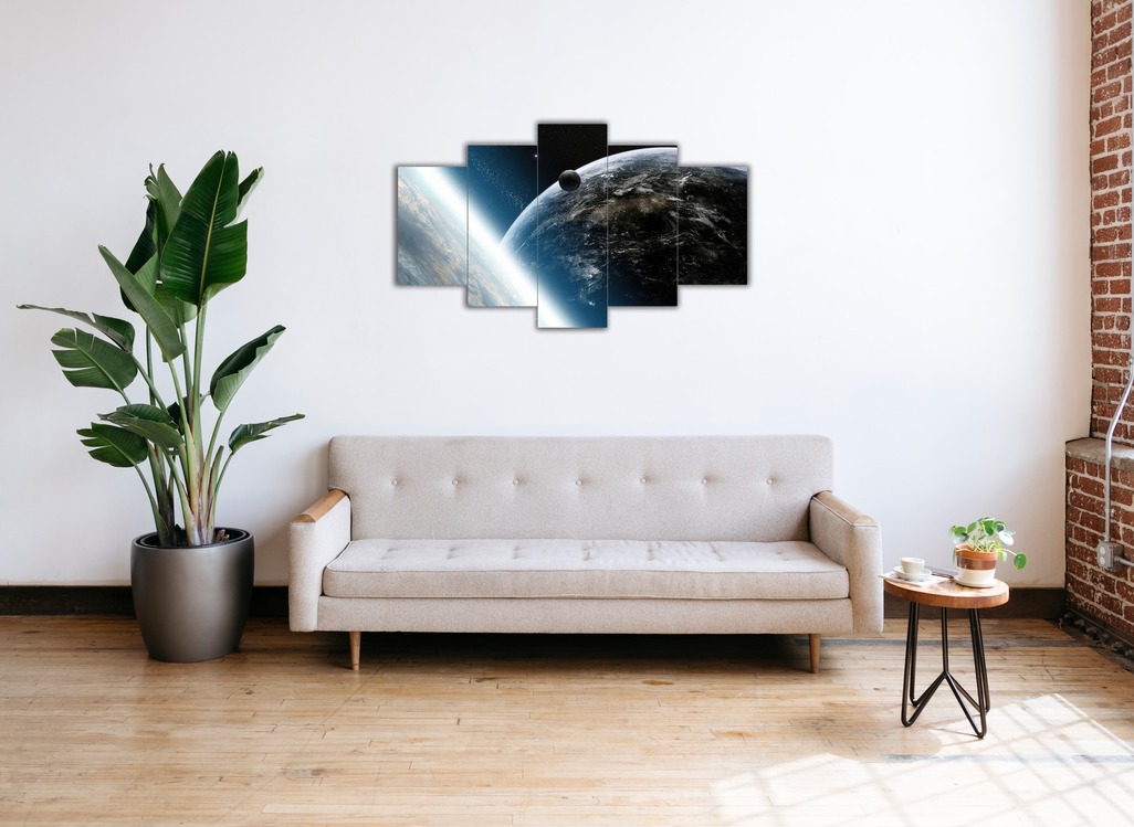 5 Parça Mdf Üzerine UV Baskı Duvar Tablosu
