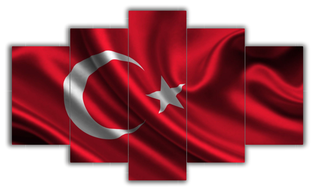 5 Parça Mdf Üzerine UV Baskı Duvar Tablosu