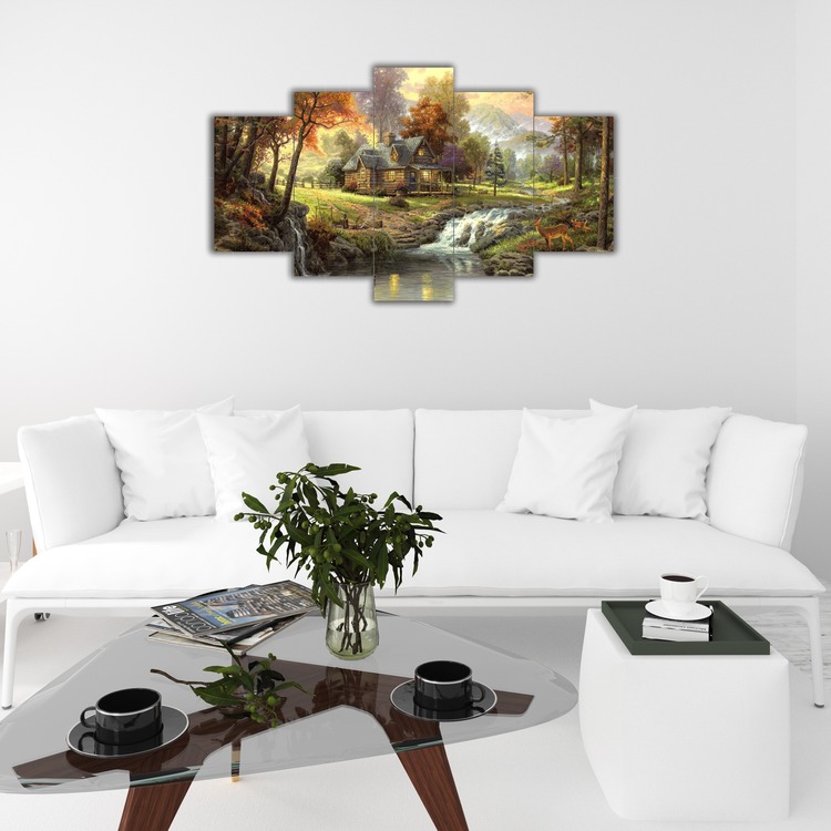 5 Parça Mdf Üzerine UV Baskı Duvar Tablosu