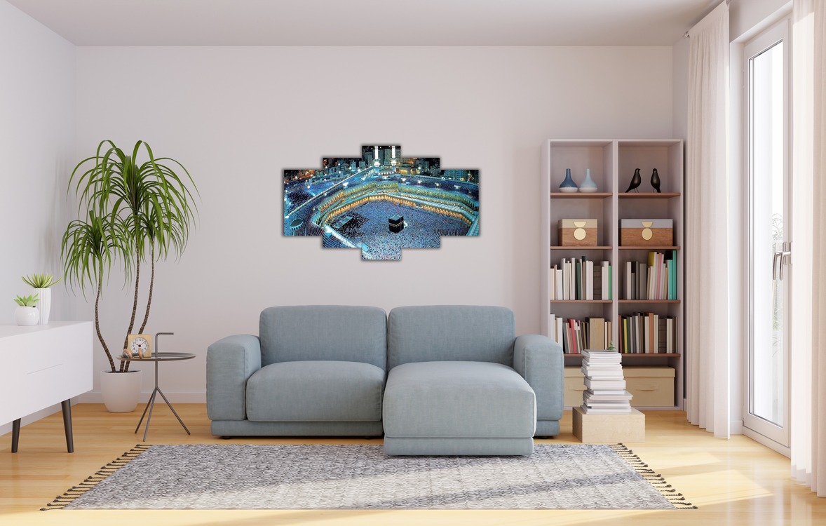 5 Parça Mdf Üzerine UV Baskı Duvar Tablosu