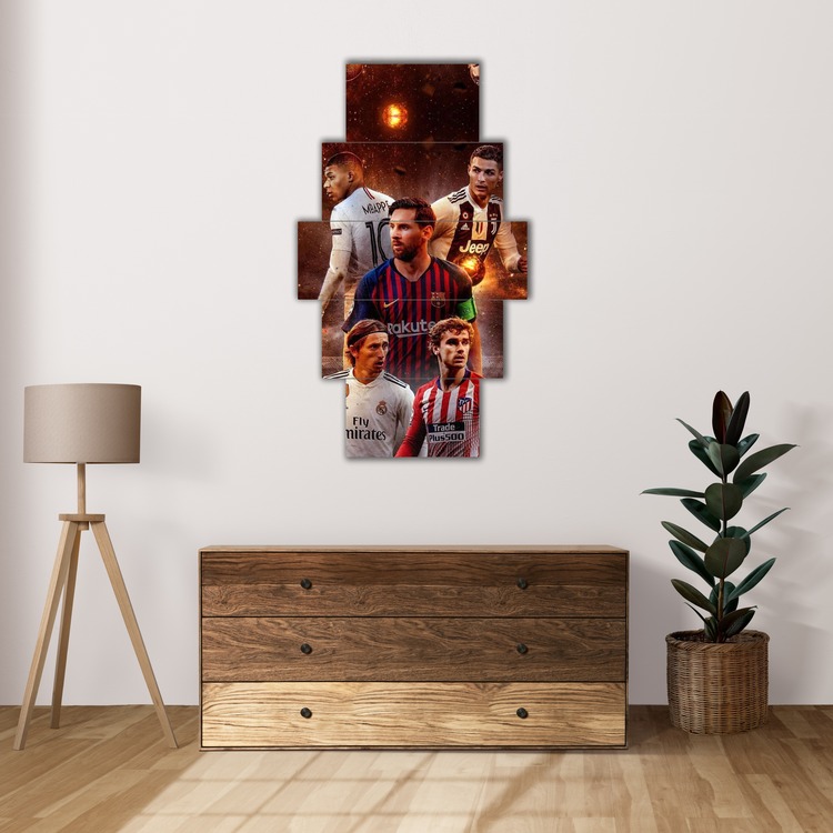 5 Parça Mdf Üzerine UV Baskı Duvar Tablosu