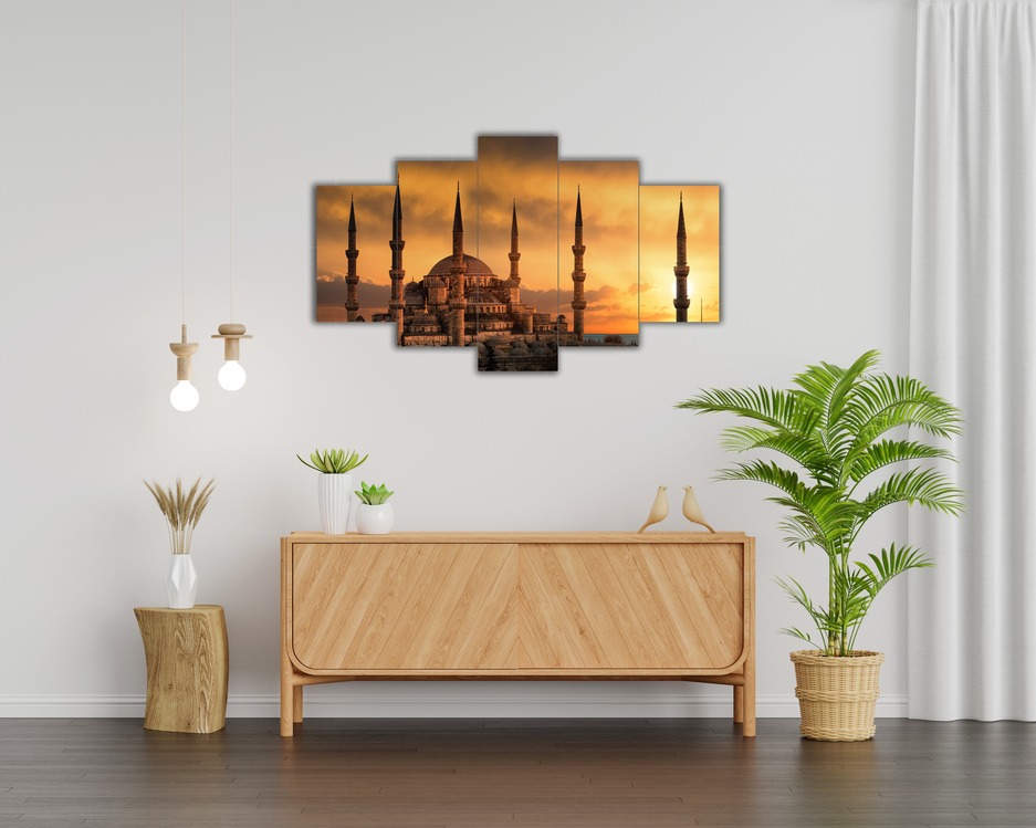 5 Parça Mdf Üzerine UV Baskı Duvar Tablosu