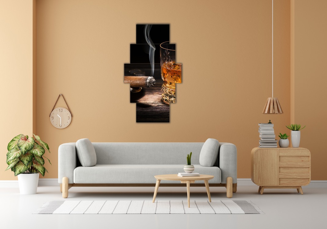 5 Parça Mdf Üzerine UV Baskı Duvar Tablosu