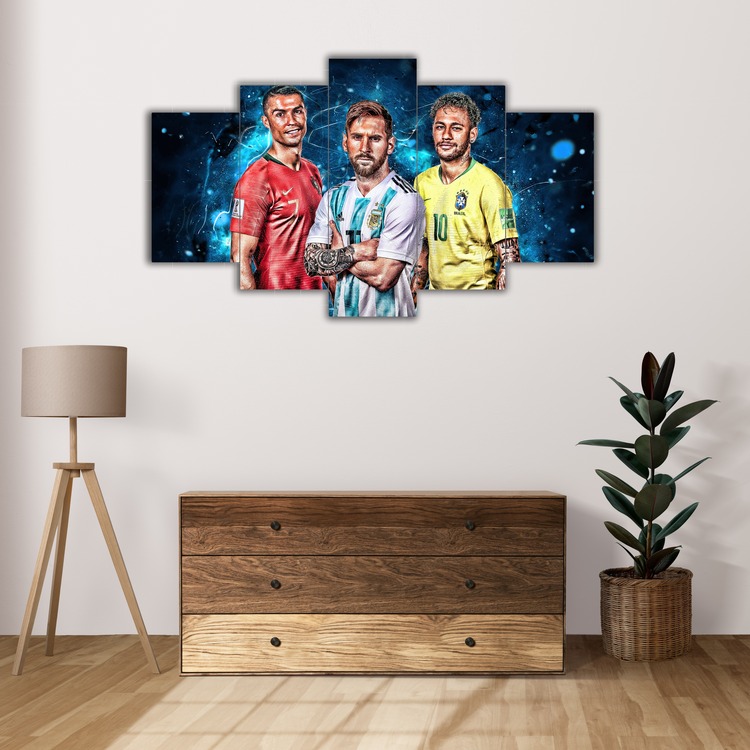 5 Parça Mdf Üzerine UV Baskı Duvar Tablosu