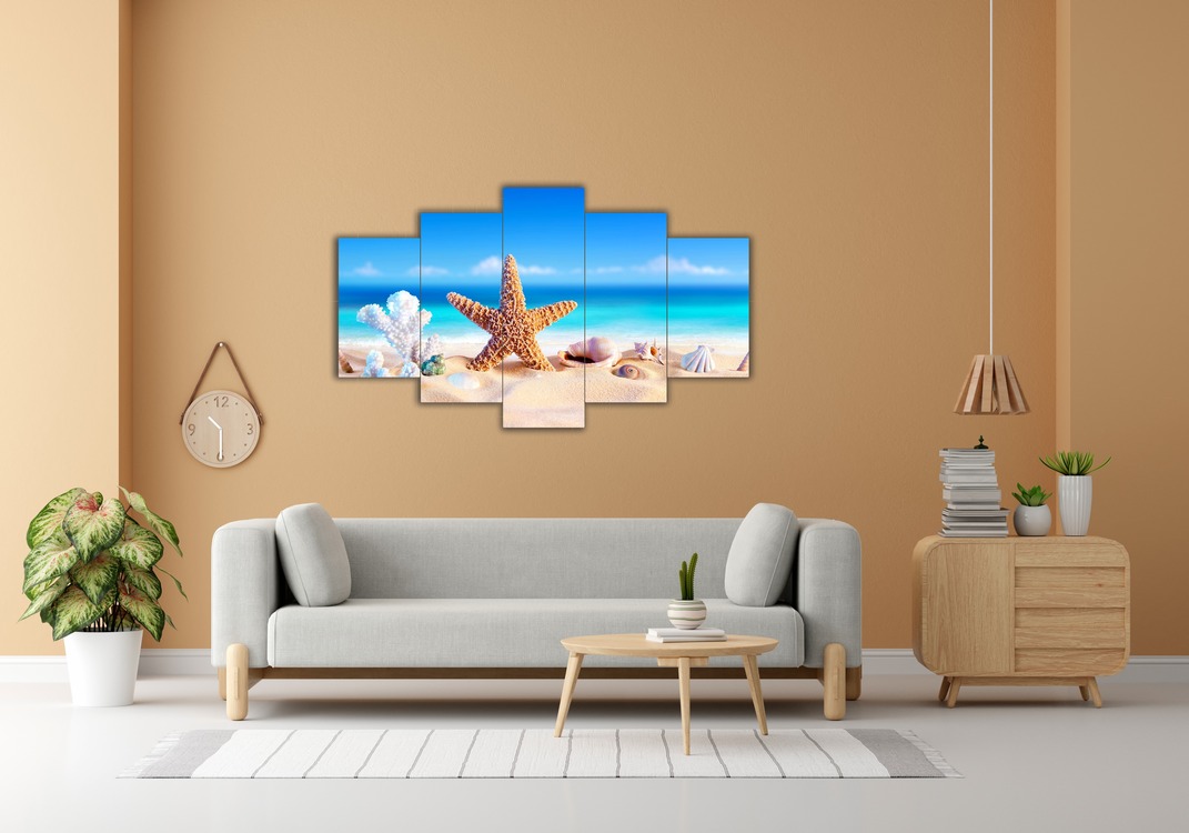 5 Parça Mdf Üzerine UV Baskı Duvar Tablosu