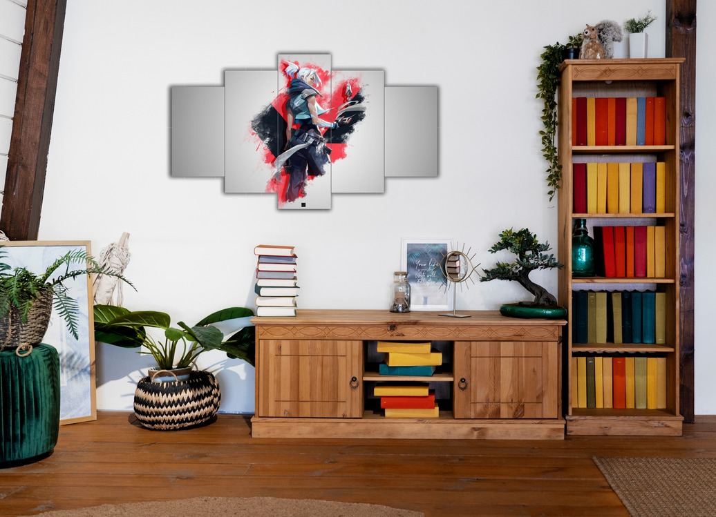 5 Parça Mdf Üzerine UV Baskı Duvar Tablosu