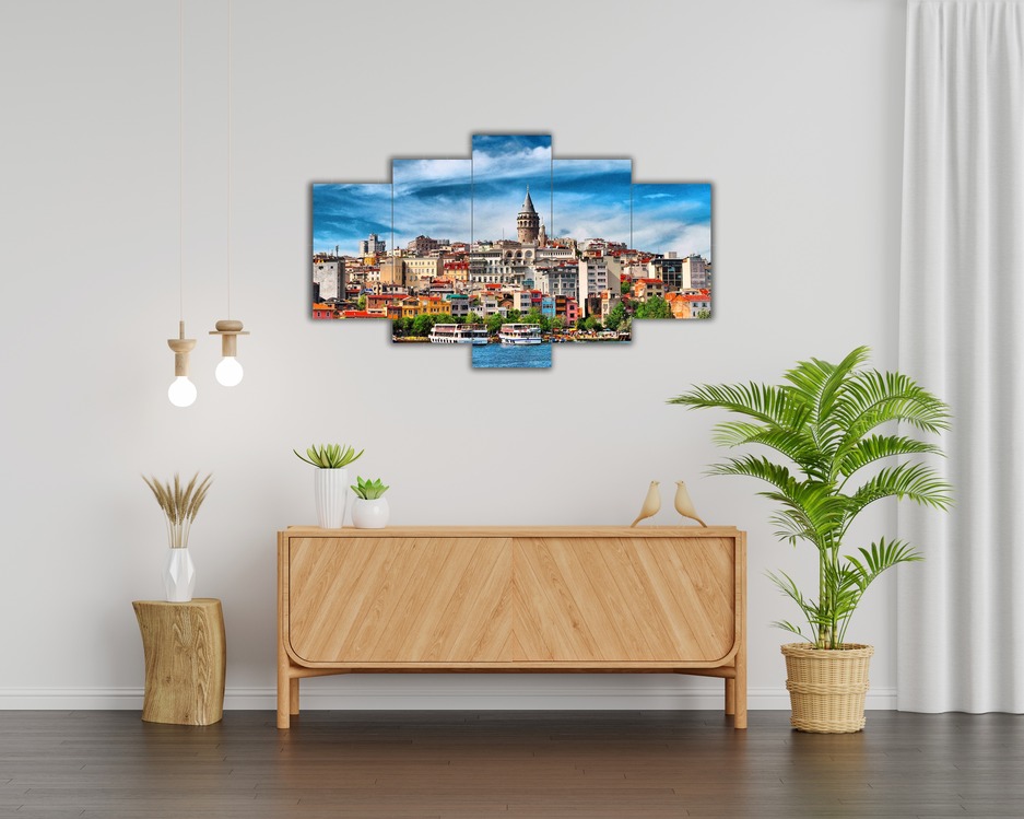 5 Parça Mdf Üzerine UV Baskı Duvar Tablosu