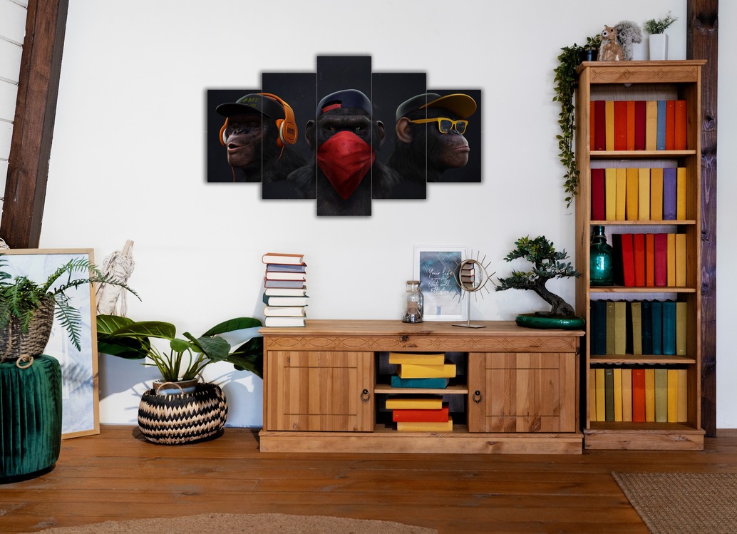 5 Parça Mdf Üzerine UV Baskı Duvar Tablosu