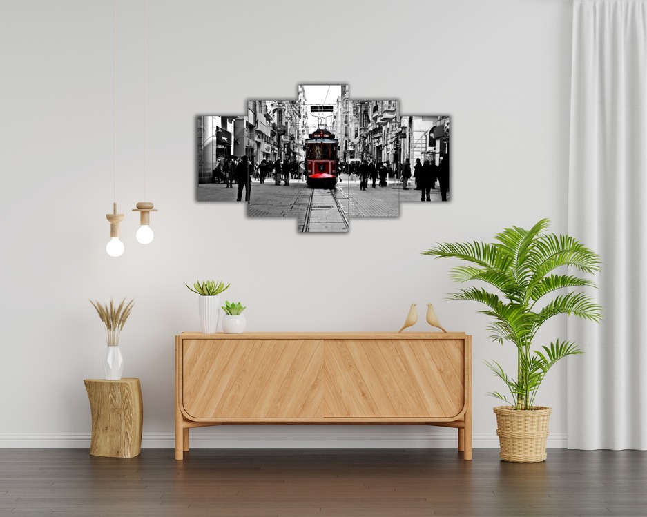 5 Parça Mdf Üzerine UV Baskı Duvar Tablosu