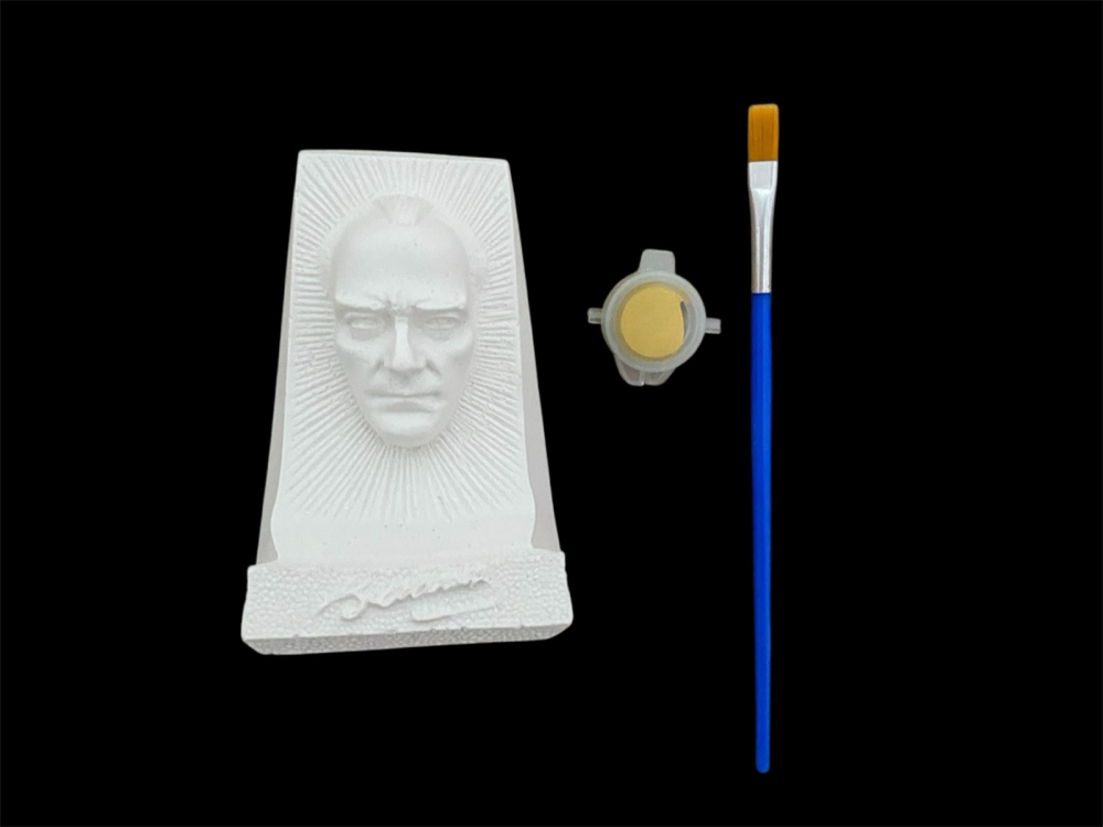 Atatürk büstü Ve Türk Bayrağı 2li boyama seti