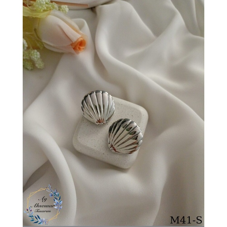 Silver Deniz Kabuğu Küpe