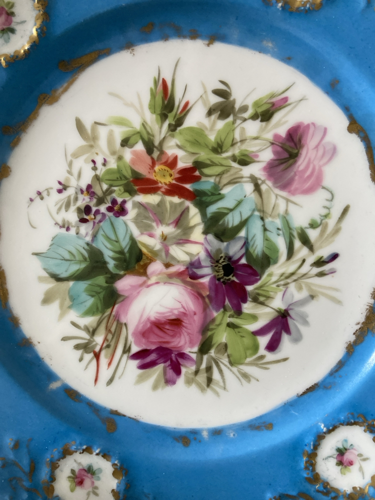 Antika Sevres Şato Duvar Tabağı