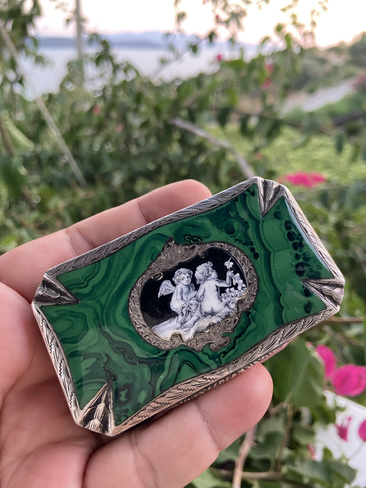 Malahit, Gümüş, Mineli Tabaka