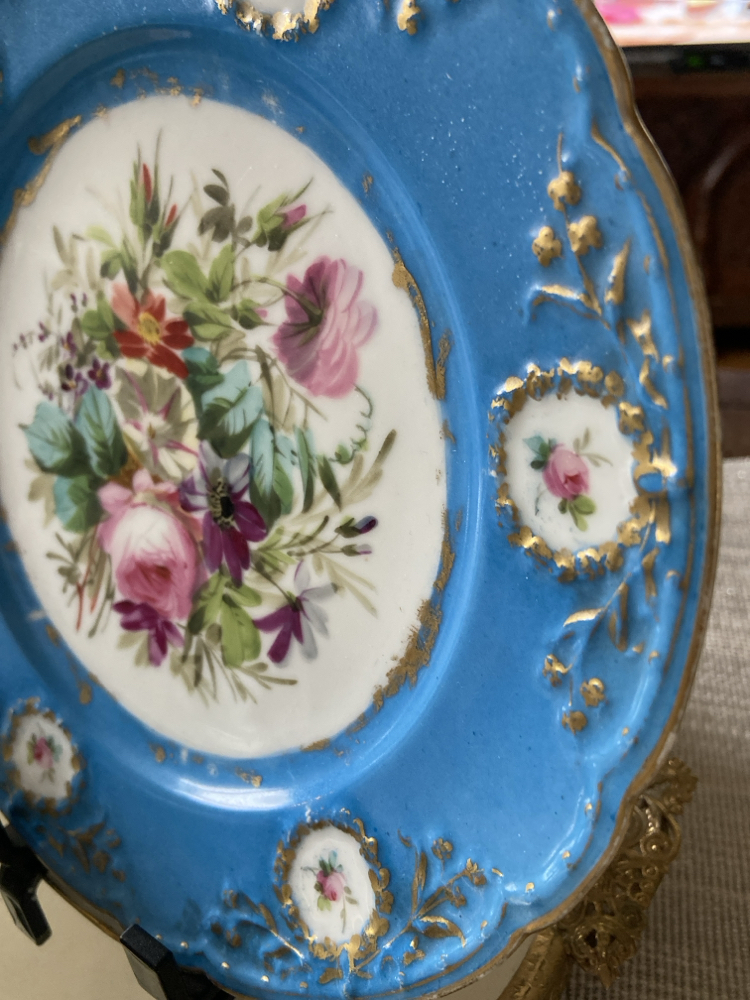 Antika Sevres Şato Duvar Tabağı