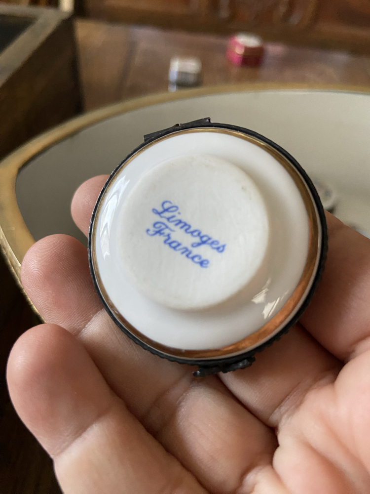 Limoges Trinket Box Koleksiyonluk