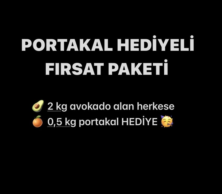 PORTAKAL HEDİYELİ KAMPANYA PAKETİ