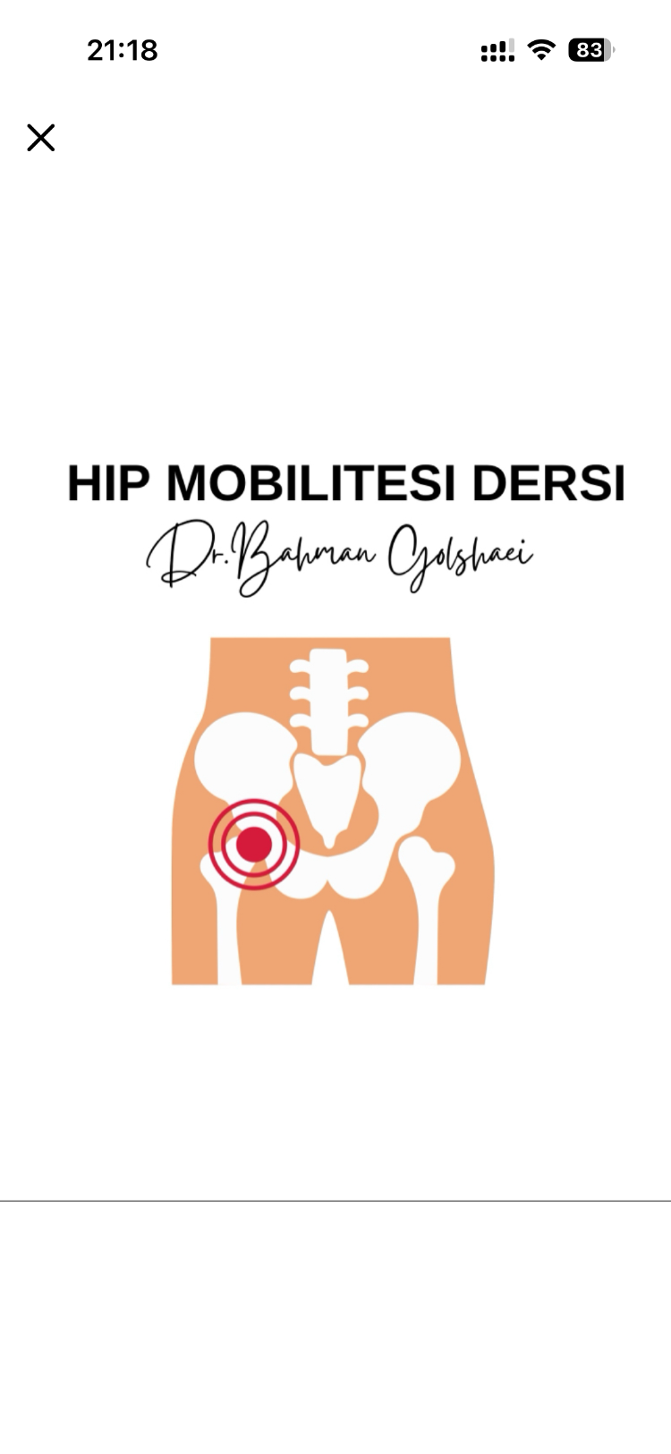 KALÇA MOBİLİTE/STABİLİTESİNE YÖNELİK DERS KAYDI