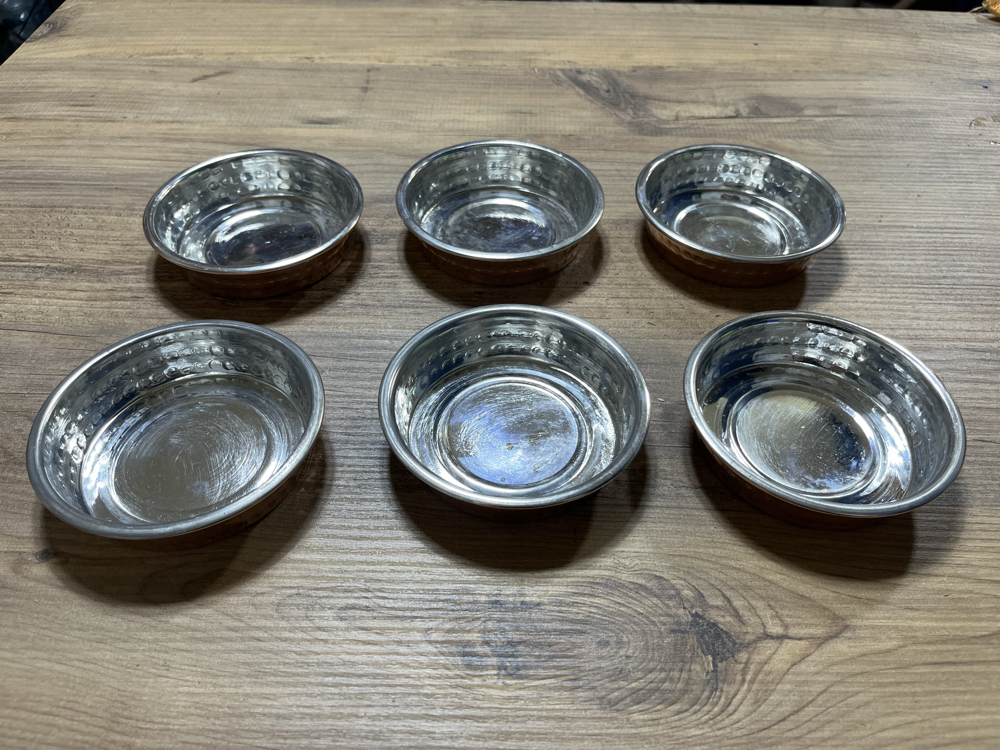 Düz Kenarlı Bakır Kahvaltılık ve Çerezlik