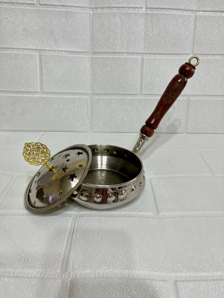 Yıldız Desenli Nikelli Bakır Tütsülük