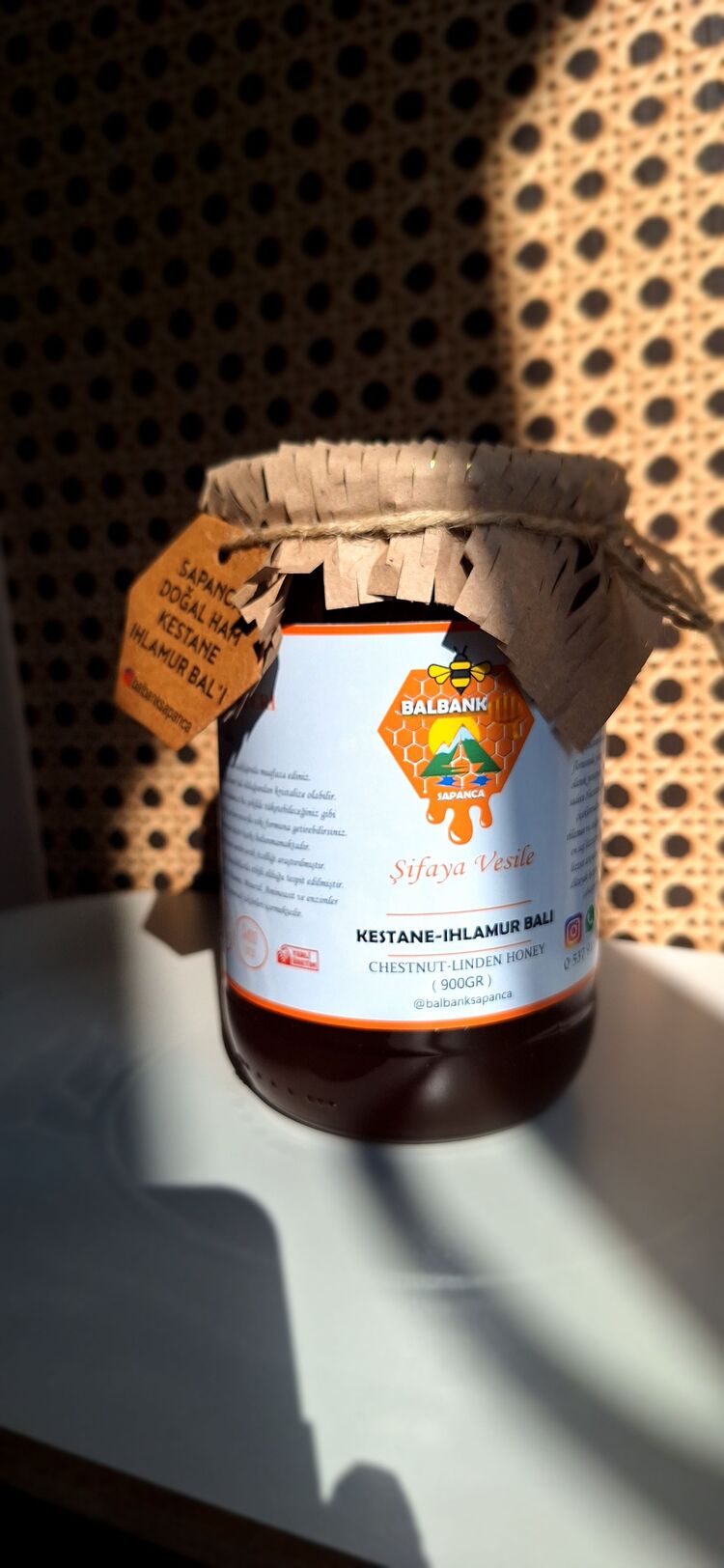 SAPANCA AÇIK RENK ACIMSI KESTANE-IHLAMUR BAL 660CC/ NET 900 GR