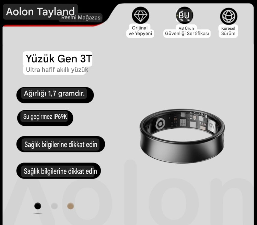 AOLON AKILLI YÜZÜK