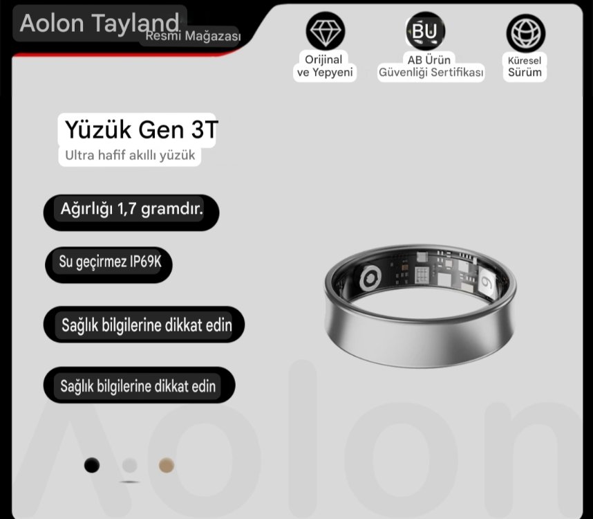 AOLON AKILLI YÜZÜK