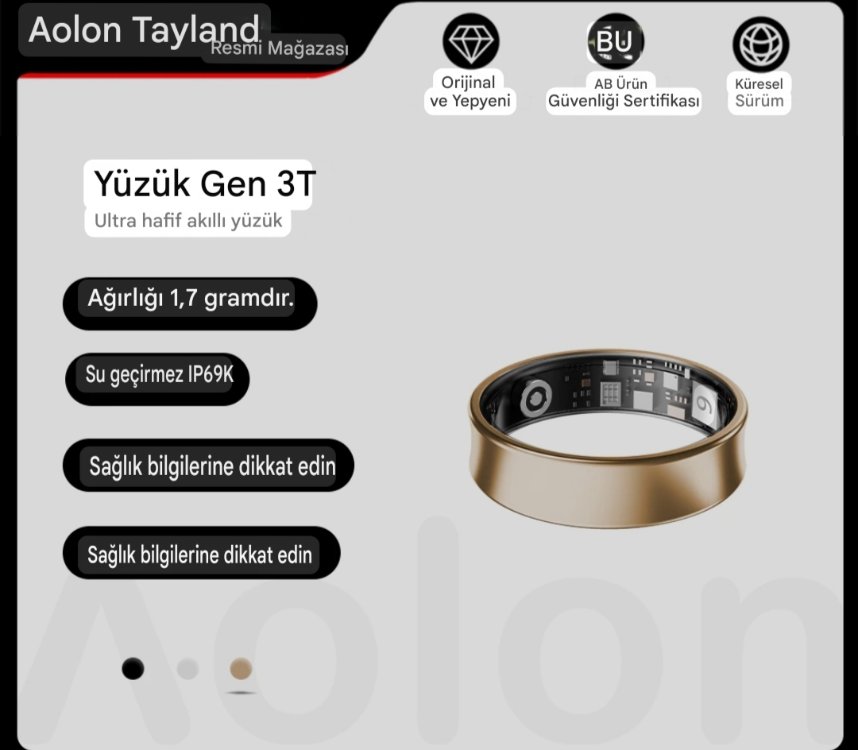 AOLON AKILLI YÜZÜK