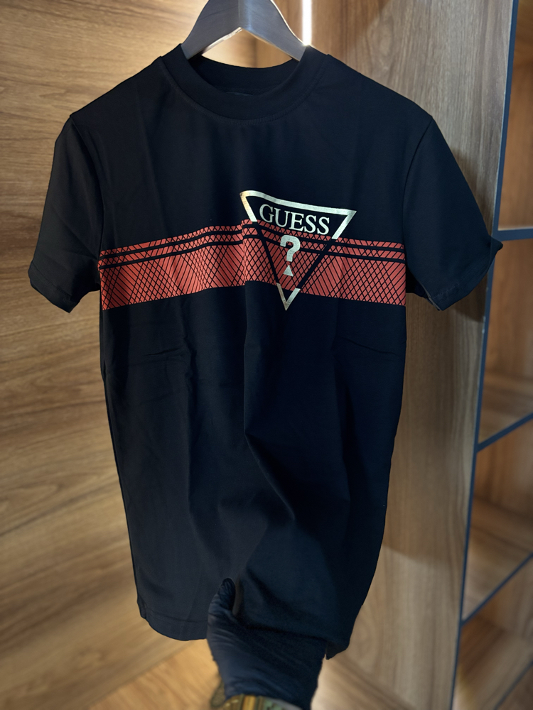 SİYAH GUES PREMIUM T - SHIRT